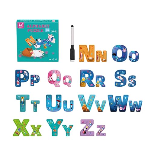 Sirseon Buchstabenpuzzle, Alphabet-Lernspielzeug - 57-teilige Puzzles zum Alphabetlernen,Lernaktivitäten im Vorschulalter, Lernspielzeug, interaktive Kleinkind-Puzzles für Kinder von Sirseon