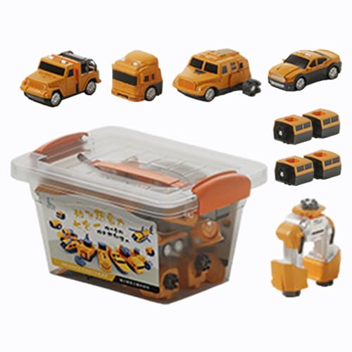 Sirseon Kinderspielfahrzeuge, zusammengebautes Spielzeugauto | Zusammengebaute magnetische Spielzeug-Baufahrzeuge - Sammelfahrzeuge, Blöcke, frühes Lernspielzeug für Klassenzimmer und Kindergarten von Sirseon