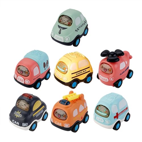 Sirseon Trägheitsautos für Kleinkinder, Badespielzeugauto für Kleinkinder - Trägheits-Mini-Cartoon-Fahrzeugmodell,Partyzubehör, stoßfestes kleines Autospielzeug für Jungen, Mädchen, Kinder von Sirseon
