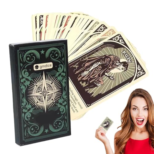 Sirseon Wahrsage Tarot, Tarot Spielkarten Für Wahrsagerei Und Kartenlegen, Lernzubehör Mit Anspruchsvollem Design Gesellschaftsspiel Für Familie Und Freunde von Sirseon