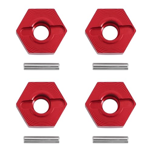 Sirxlevcy 12Mm Combiner Radnabe Sechskantadapter für MN86K MN86KS MN86 MN86S MN G500 1/12 RC Auto Upgrade Teile ZubehöR, Rot von Sirxlevcy