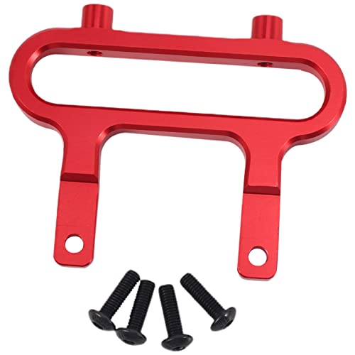Sirxlevcy Aluminium Vordere StoßStange Montieren Halter Halterung für 1/10 Redcat Blackout XTE SC XBE (Pro) Upgrade Teile ZubehöR,Rot von Sirxlevcy