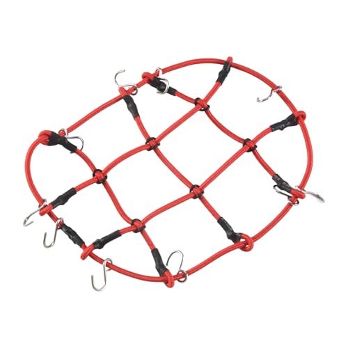 Sirxlevcy RC Auto Teile ZubehöR Elastisches GepäCk Netz für 1/12 MN D90 D99 MN99S, Rot von Sirxlevcy