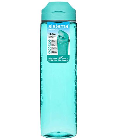 Sistema Hydrate Tritan Active Sports Wasserflasche 1000ml Sistema Hydrate Tritan Active Sports Wasserflasche 1000ml von Sistema