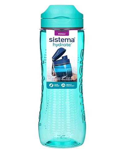 Sistema Hydrate Tritan Active Sports Wasserflasche 800ml Sistema Hydrate Tritan Active Sports Wasserflasche 800ml von Sistema