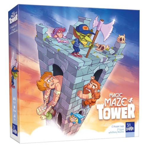 Sit Down Magischer Labyrinthturm, Familien-Brettspiel, ab 9 Jahren, 1–4 Spieler, 30 Minuten Spieldauer Sit Down Magischer Labyrinthturm, Familien-Brettspiel, ab 9 Jahren, 1–4 Spieler, 30 Minuten Spieldauer von Sit Down!