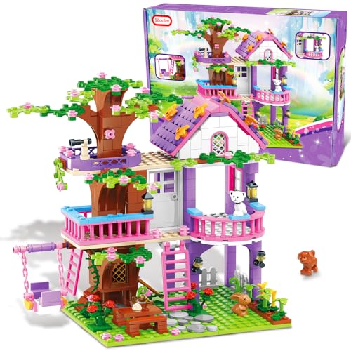 Sitodier Baumhaus-Bausatz für Mädchen – 558-teiliges Baumhaus-Bausteinspielzeug, Waldlagerhaus-Bausatz mit Tieren, Geburtstagsgeschenke für Kinder Mädchen und Jungen im Alter von 6–12 Jahren Sitodier Baumhaus-Bausatz für Mädchen – 558-teiliges Baumhaus-Bausteinspielzeug, Waldlagerhaus-Bausatz mit Tieren, Geburtstagsgeschenke für Kinder Mädchen und Jungen im Alter von 6–12 Jahren von Sitodier