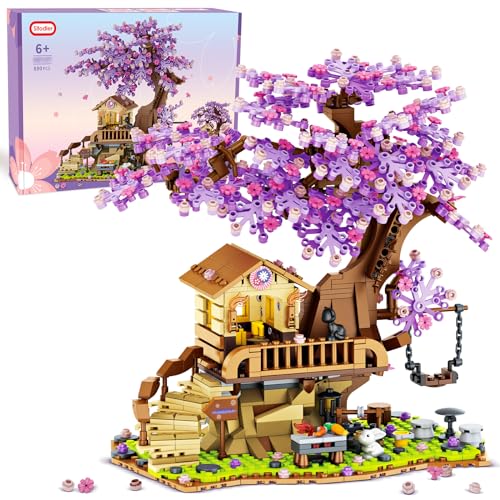 Sitodier Kirschblüten Baumhaus Bausatz, 880pcs Kirschblüten Bonsai Baukasten mit LED Licht für Mädchen Jungen im Alter von 6-14, Blumen Haus Baukasten für Kinder 6 7 8 9 10 11 12+ Sitodier Kirschblüten Baumhaus Bausatz, 880pcs Kirschblüten Bonsai Baukasten mit LED Licht für Mädchen Jungen im Alter von 6-14, Blumen Haus Baukasten für Kinder 6 7 8 9 10 11 12+ von Sitodier