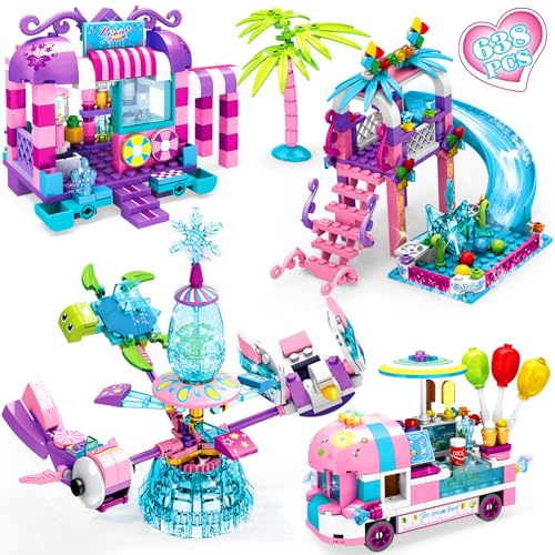 Sitodier Mädchen Bausteine Spielzeug 638 Stück 4 Große Modelle Prinzessin Bausteine Kits Spielzeug für Kinder,STEAM Baukasten Mädchen Alter 6 7 8 9 10+ Geburtstag Weihnachten Sitodier Mädchen Bausteine Spielzeug 638 Stück 4 Große Modelle Prinzessin Bausteine Kits Spielzeug für Kinder,STEAM Baukasten Mädchen Alter 6 7 8 9 10+ Geburtstag Weihnachten von Sitodier