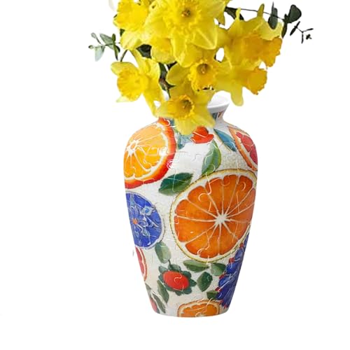Siuwddee 3D Vasen Puzzle - Blumentopf Puzzle Bausatz,Kunsthandwerk Raumdekoration Zur Entspannung Geschenkidee Wohnzimmer Küche Tisch Schlafzimmer Muttertag Weihnachten von Siuwddee