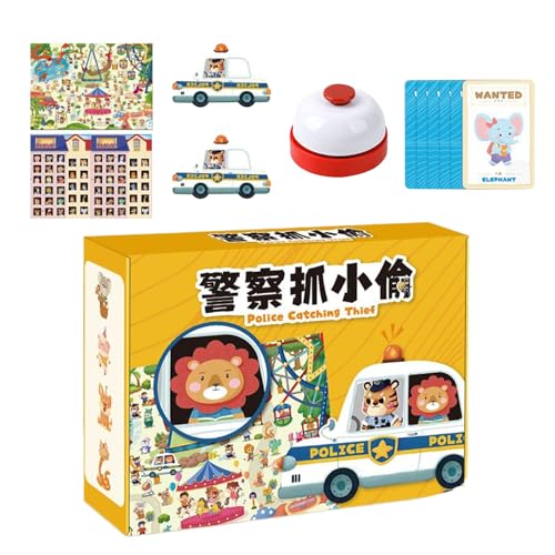 Siuwddee Brettspiele Familienabend - Spannendes Diebesjagd Spieleset - Zweispieler Puzzlespiel, Lernspielzeug Für Vorschulkinder, Spaßiges Entwicklungsspielzeug Für Familienabende von Siuwddee