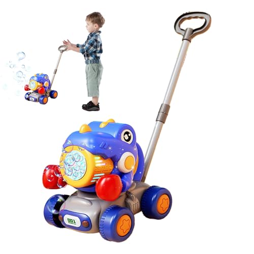 Siuwddee Kinder Rasenmäher Mit Blasenfunktion | Dinosaurier Seifenblasen Rasenmäher Spielzeug | Interaktives Wasserdichtes Kinderspielzeug Ab 3 Jahre Für Garten Und Spielplatz von Siuwddee