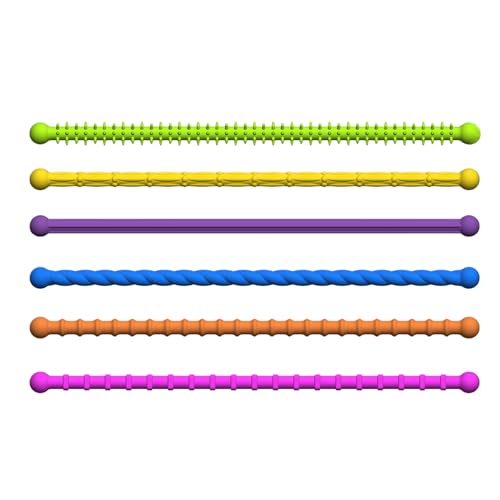 Siuwddee Sensory Fidget Toys - 6 Stück Nudel-Textur Taktiles Sensorikspielzeug,Dehnbarer Silikon Emotionsbegleiter Weich Zur Beruhigung, Entspannung & Konzentration Siuwddee Sensory Fidget Toys - 6 Stück Nudel-Textur Taktiles Sensorikspielzeug,Dehnbarer Silikon Emotionsbegleiter Weich Zur Beruhigung, Entspannung & Konzentration von Siuwddee
