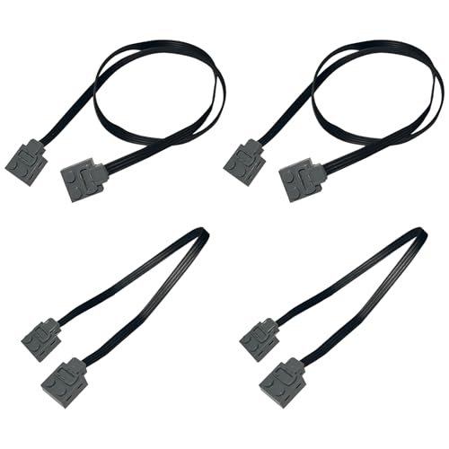 Sixfolo 4 Stück Verlängerungskabel Kompatibel mit Lego Moc Motor 8886,Power Functions Verlängerungskabel Kabelverbinder LED Lichtkabel Beleuchtung für Bausteine Spielzeug,25 cm und 50 cm von Sixfolo