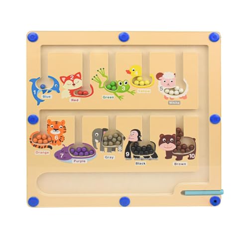 Sixfox Magnetspiel Labyrinth Spielzeug Motorikspielzeug Vorschule Lernen Aktivitäten Feinmotorik Holz Farben Sortierspiel Magnete für Kinder im Alter von 3 4 5 6 7 Geschenk Mädchen Junge Sixfox Magnetspiel Labyrinth Spielzeug Motorikspielzeug Vorschule Lernen Aktivitäten Feinmotorik Holz Farben Sortierspiel Magnete für Kinder im Alter von 3 4 5 6 7 Geschenk Mädchen Junge von Sixfox