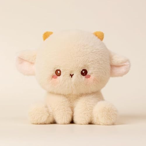 Sixfox Schaf Plüschtier Süße Kuscheltier Schaf Kinder, Stofftiere,Plüschtiere, Raumdekoration (14 cm,Lamm) von Sixfox