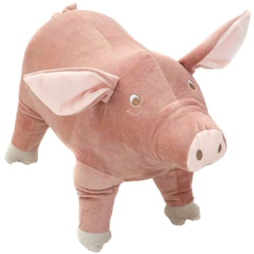 Sixfox Süßes Schwein Plüsch Plüschtier, Weiche Spielzeugpuppe Kissen, Cartoon Kinder Begleiten Kuscheltier Stofftiere - Waschbar für Kinder Jeglichen Alters (25cm) von Sixfox