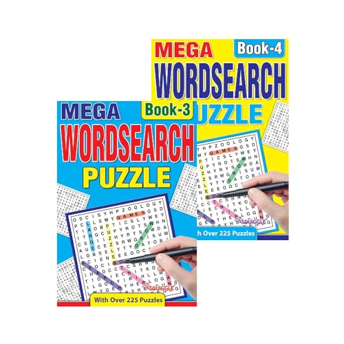 Sixstore A5 Mega Wordsearch Bücher 2er Set, Wortsuche Brain Teaser Reise Puzzlebuch Sixstore A5 Mega Wordsearch Bücher 2er Set, Wortsuche Brain Teaser Reise Puzzlebuch von Sixstore