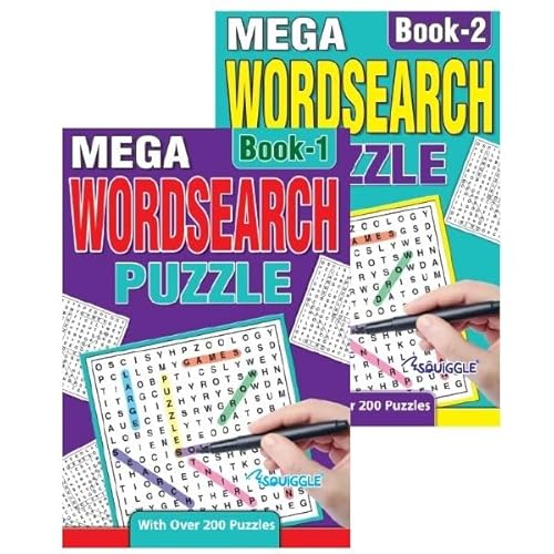 Sixstore A5 Mega Wordsearch Bücher 2er Set Wortsuche Gehirn-Teaser Reise Puzzlebuch Sixstore A5 Mega Wordsearch Bücher 2er Set Wortsuche Gehirn-Teaser Reise Puzzlebuch von Sixstore