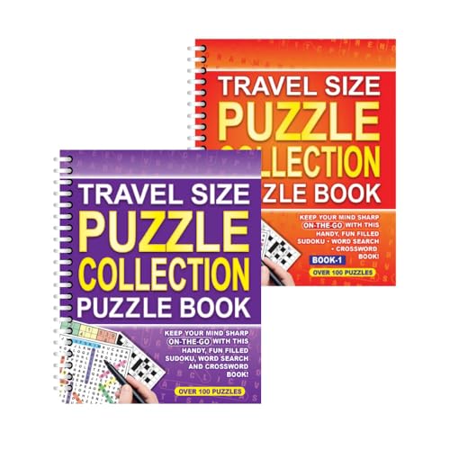 Sixstore A5 Spiralbindung Reisegröße 3 in 1 Sudoku, Wortsuche, Kreuzworträtsel-Sammelbuch, Orange und Lila, 2 Bücher Sixstore A5 Spiralbindung Reisegröße 3 in 1 Sudoku, Wortsuche, Kreuzworträtsel-Sammelbuch, Orange und Lila, 2 Bücher von Sixstore