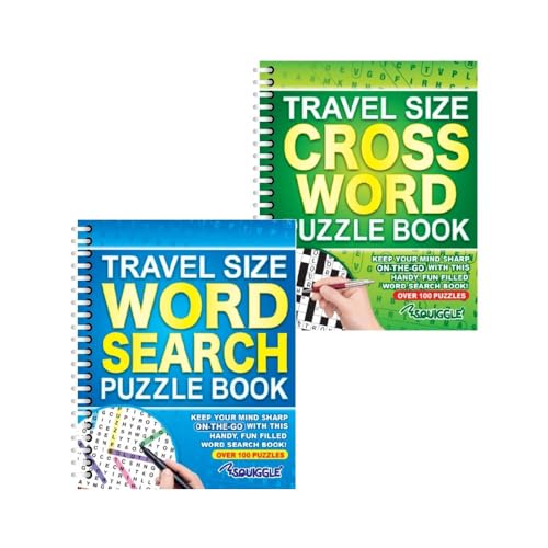 Sixstore A5 Spiralbindung Reisegröße Wortsuche Puzzle Bücher Blau und Grün Kreuzworträtselbuch - Set von 2 Sixstore A5 Spiralbindung Reisegröße Wortsuche Puzzle Bücher Blau und Grün Kreuzworträtselbuch - Set von 2 von Sixstore