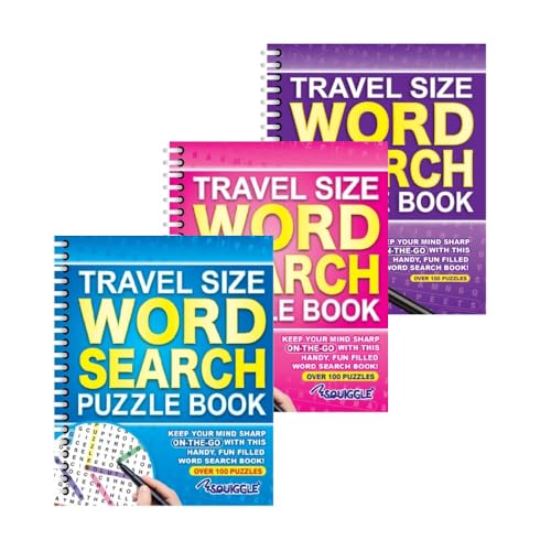 Sixstore A5 Spiralbindung Reisegröße Wortsuche Puzzlebücher blau, rosa und lila – 3er-Set Sixstore A5 Spiralbindung Reisegröße Wortsuche Puzzlebücher blau, rosa und lila – 3er-Set von Sixstore
