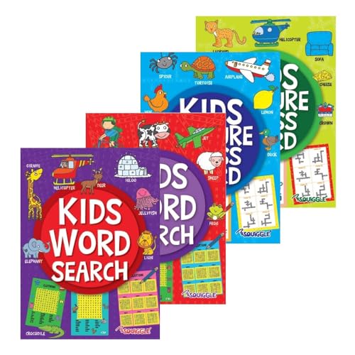 Sixstore Kinder-Wortsuche, Kreuzworträtsel-Buch 4er-Set, Das Kinderbuch der Wortsuche und Kreuzworträtsel, Größe 27 x 20 cm, Wortsuche und Kreuzworträtselbücher, Alter 7+ Sixstore Kinder-Wortsuche, Kreuzworträtsel-Buch 4er-Set, Das Kinderbuch der Wortsuche und Kreuzworträtsel, Größe 27 x 20 cm, Wortsuche und Kreuzworträtselbücher, Alter 7+ von Sixstore