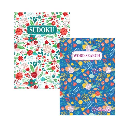 Sixstore Pocket Floral Sudoku und Wordsearch Herausforderungsbücher, 110 Puzzles pro Buch, 2er-Set, Reisebuchgröße 18 x 13 cm Sixstore Pocket Floral Sudoku und Wordsearch Herausforderungsbücher, 110 Puzzles pro Buch, 2er-Set, Reisebuchgröße 18 x 13 cm von Sixstore