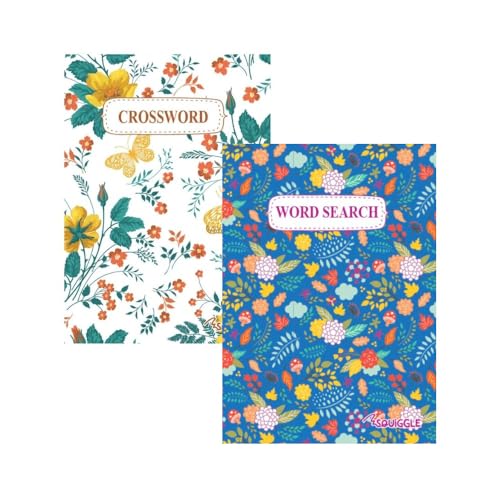 Sixstore Taschenbuch mit Blumenmuster, Kreuzworträtsel und Wortsuche, 110 Puzzles pro Buch, 2er-Set, Buchgröße 18 x 13 cm Sixstore Taschenbuch mit Blumenmuster, Kreuzworträtsel und Wortsuche, 110 Puzzles pro Buch, 2er-Set, Buchgröße 18 x 13 cm von Sixstore