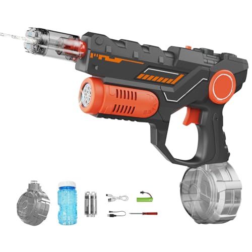2-in-1 Wasserpistole Elektrisch mit Seifenblasenmaschine Funktion & LED Licht Automatische Wasserpistolen Bis zu 8-9 M Elektrische Wasserpistole für Erwachsene und Kinder Watergun 450ML Kapazität (C) 2-in-1 Wasserpistole Elektrisch mit Seifenblasenmaschine Funktion & LED Licht Automatische Wasserpistolen Bis zu 8-9 M Elektrische Wasserpistole für Erwachsene und Kinder Watergun 450ML Kapazität (C) von Skeadex