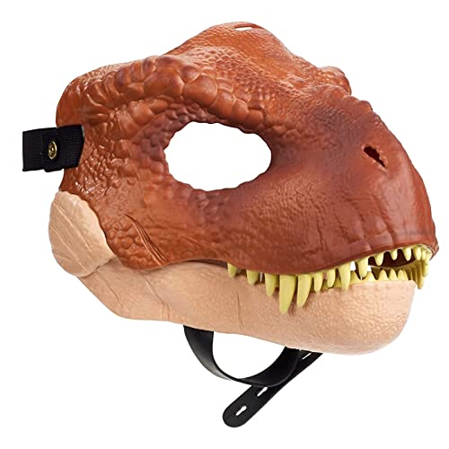 Dinosaurier Maske Kopfbedeckung Dino Maske mit zu öffnendem Kiefer Halloween Maske Latex Tiermaske für Kinder und Erwachsene Weihnachtsfeier Cosplay Requisiten (Rot) von Skeadex