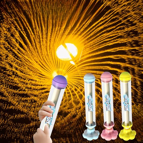 Skeadex 4 Stück Feuerwerks Wasserpistole Spielzeug, Romantisches Feuerwerk Wasserspritze Kinder, Water Gun Wasserspielzeug, Feuerwerk Wasserpistolen Pool Party Strand Garten Spielzeug (B) von Skeadex