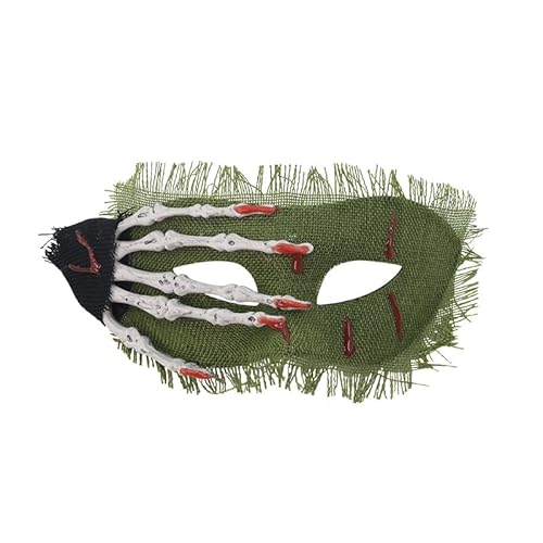 Skeadex Halloween Totenkopf Hand Masken, Horror Maske mit Skelett Hand, Halloween Deko Totenkopf Maske Skeletthand, Masken für Halloween Karneval Maskerade Rollenspiele Kostüme (B) von Skeadex