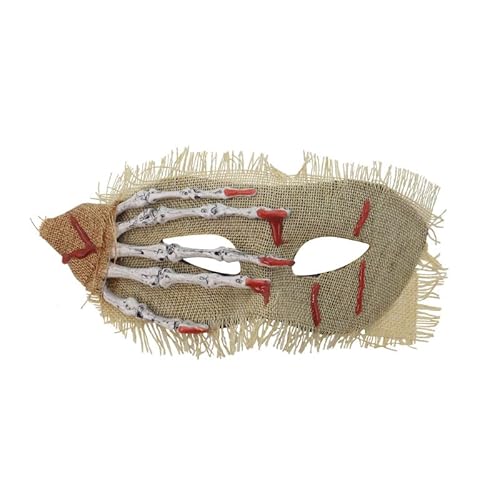 Skeadex Halloween Totenkopf Hand Masken, Horror Maske mit Skelett Hand, Halloween Deko Totenkopf Maske Skeletthand, Masken für Halloween Karneval Maskerade Rollenspiele Kostüme (D) von Skeadex