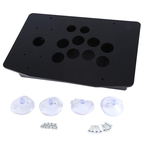 Skiitches Arcade Joystick Acryl Panel Case für Arcade Game Machine DIY Kann Installiert Werden Joystick Taste für Retro Videospiel Langlebig Einfache Installation Einfach Zu Bedienen von Skiitches