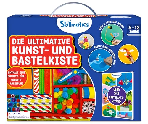 Skillmatics Die ultimative Bastelkiste, 2000+ Teile, Bastelmaterial, kreative Bastelideen zum Selbermachen, Schritt-für-Schritt-Anleitung, Geschenke für Kinder zwischen 6 und 13 Jahren Skillmatics Die ultimative Bastelkiste, 2000+ Teile, Bastelmaterial, kreative Bastelideen zum Selbermachen, Schritt-für-Schritt-Anleitung, Geschenke für Kinder zwischen 6 und 13 Jahren von Skillmatics