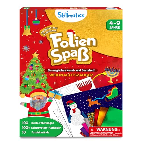 Skillmatics Folienspaß – Weihnachtszauber, Kleckerfreie Kunst & Bastelsets, DIY-Kreativaktivität, Reisespielzeug, Geschenke für Jungen & Mädchen im Alter von 4, 5, 6, 7, 8, 9 Jahren Skillmatics Folienspaß – Weihnachtszauber, Kleckerfreie Kunst & Bastelsets, DIY-Kreativaktivität, Reisespielzeug, Geschenke für Jungen & Mädchen im Alter von 4, 5, 6, 7, 8, 9 Jahren von Skillmatics