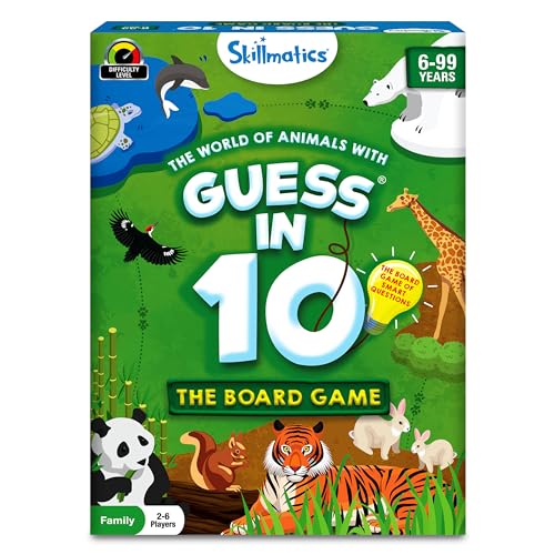 Skillmatics Karten- und Brettspiel: Raten Sie in 10 World of Animals | Geschenke, super lustiges Familienspiel für 6 Jahre | durchschnittliche Spielzeit 30 Minuten | 2 bis 6 Spieler Skillmatics Karten- und Brettspiel: Raten Sie in 10 World of Animals | Geschenke, super lustiges Familienspiel für 6 Jahre | durchschnittliche Spielzeit 30 Minuten | 2 bis 6 Spieler von Skillmatics