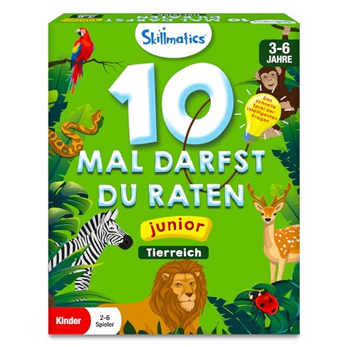 Skillmatics Kartenspiel - 10 Mal darfst du raten Junior Tierreich, Geschenke und Spannendes Lernen für Kinder 3-6 Jahre Skillmatics Kartenspiel - 10 Mal darfst du raten Junior Tierreich, Geschenke und Spannendes Lernen für Kinder 3-6 Jahre von Skillmatics