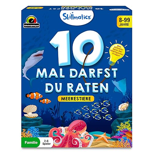 Skillmatics Kartenspiel - 10 Mal darfst du raten Unterwassertiere, Geschenke für Kinder ab 8 Jahren, Großer Spaß für unterwegs, Urlaube und Spieleabende mit der Familie Skillmatics Kartenspiel - 10 Mal darfst du raten Unterwassertiere, Geschenke für Kinder ab 8 Jahren, Großer Spaß für unterwegs, Urlaube und Spieleabende mit der Familie von Skillmatics