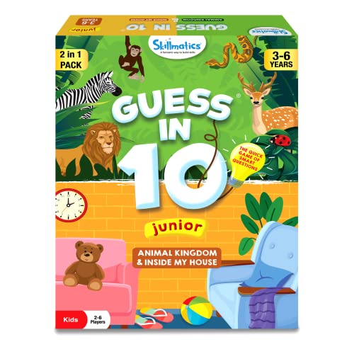 Skillmatics Kartenspiel: Guess in 10 Junior Animals & Inside My House Combo | Geschenke, super lustig & pädagogisch für Kinder im Alter von 3–6 Jahren Skillmatics Kartenspiel: Guess in 10 Junior Animals & Inside My House Combo | Geschenke, super lustig & pädagogisch für Kinder im Alter von 3–6 Jahren von Skillmatics