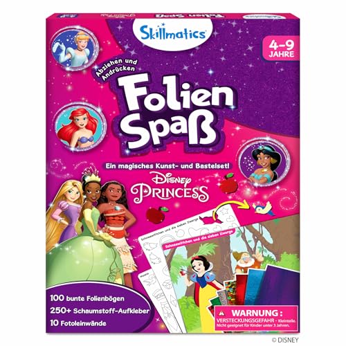 Skillmatics Kunst & Bastelaktivität- Folienspaß Disney Prinzessin, Schmutzfreie Kunst für Kinder, Bastelsets, DIY-Aktivität, Geschenke für Mädchen & Jungen im Alter von 4, 5, 6, 7, 8, 9 Skillmatics Kunst & Bastelaktivität- Folienspaß Disney Prinzessin, Schmutzfreie Kunst für Kinder, Bastelsets, DIY-Aktivität, Geschenke für Mädchen & Jungen im Alter von 4, 5, 6, 7, 8, 9 von Skillmatics