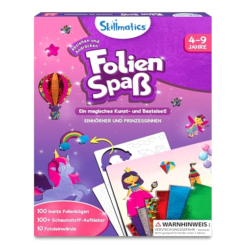 Skillmatics Kunst & Bastelaktivität- Folienspaß Einhörner und Prinzessinnen, Schmutzfreie Kunst für Kinder, Bastelsets, DIY-Aktivität, Geschenke für 4 bis 9 Jahre Skillmatics Kunst & Bastelaktivität- Folienspaß Einhörner und Prinzessinnen, Schmutzfreie Kunst für Kinder, Bastelsets, DIY-Aktivität, Geschenke für 4 bis 9 Jahre von Skillmatics