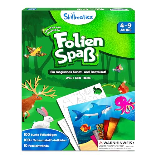 Skillmatics Kunst & Bastelaktivität- Folienspaß Tiere, Schmutzfreie Kunst für Kinder, Bastelsets, DIY-Aktivität, Geschenke für 4 bis 9 Jahre Skillmatics Kunst & Bastelaktivität- Folienspaß Tiere, Schmutzfreie Kunst für Kinder, Bastelsets, DIY-Aktivität, Geschenke für 4 bis 9 Jahre von Skillmatics