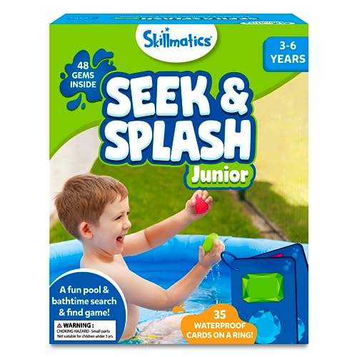 Skillmatics Pool-Spielzeug – Seek & Splash, Vorschul-Suche und -finden-Wasserspiel, Schwimmbad- und Badespielzeug für Kinder, Sommerspaß und Geschenke für Jungen und Mädchen im Alter von 3, 4, 5, 6 Skillmatics Pool-Spielzeug – Seek & Splash, Vorschul-Suche und -finden-Wasserspiel, Schwimmbad- und Badespielzeug für Kinder, Sommerspaß und Geschenke für Jungen und Mädchen im Alter von 3, 4, 5, 6 von Skillmatics