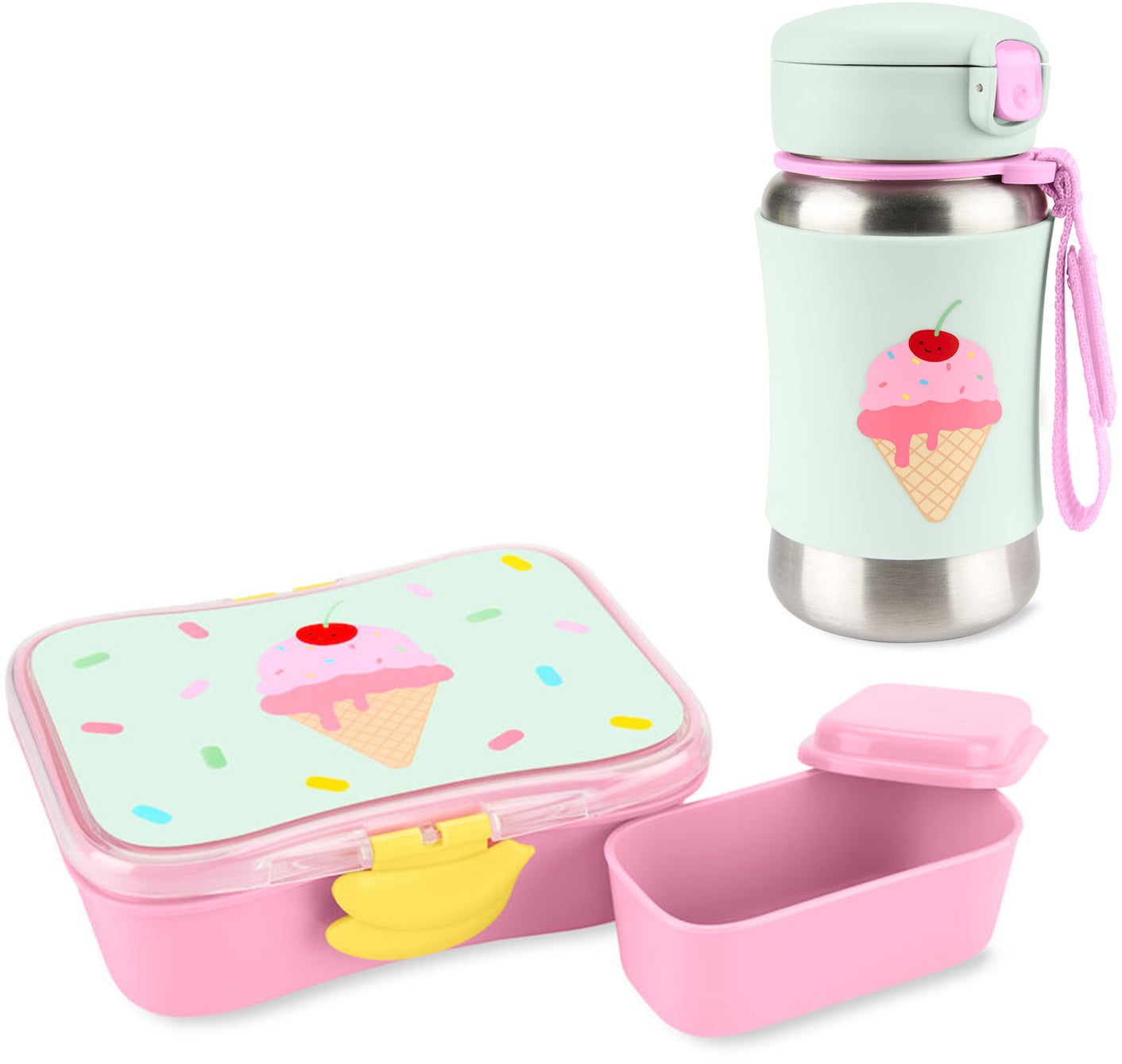 Skip Hop Spark Style Brotdose und Flasche, Eis Rosa Skip Hop Spark Style Brotdose und Flasche, Eis Rosa von Skip Hop