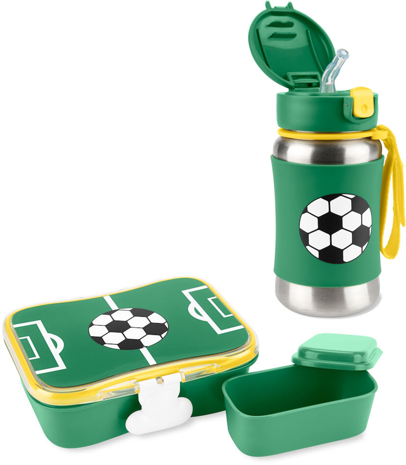 Skip Hop Spark Style Brotdose und Flasche, Fußball Grün Skip Hop Spark Style Brotdose und Flasche, Fußball Grün von Skip Hop
