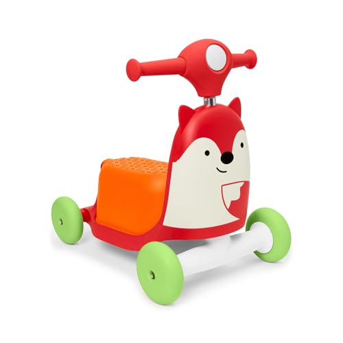 Skip Hop Zoo 3-in-1-Aufsitzspielzeug – Fuchs, mehrfarbig, Groß von SKIP HOP