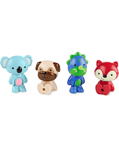 Skip Hop Zoo Crew Minifiguren für Kinder ab 2 Jahren, 4 Stück von Skip Hop