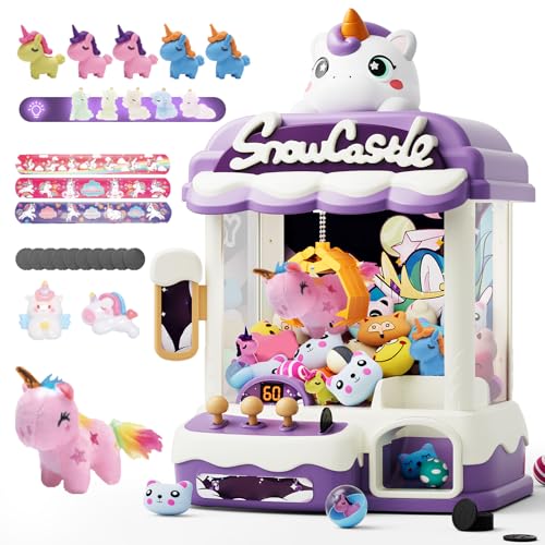 Skirfy Große Greifautomaten für Kinder, Einhorn-Spielzeug für Mädchen ab 6 Jahren, Süßigkeitenspender, Arcade-Spiele, Mini-Verkaufsspielzeug mit Schlagarmband, Greifspiel, Geburtstagsgeschenke für Kin Skirfy Große Greifautomaten für Kinder, Einhorn-Spielzeug für Mädchen ab 6 Jahren, Süßigkeitenspender, Arcade-Spiele, Mini-Verkaufsspielzeug mit Schlagarmband, Greifspiel, Geburtstagsgeschenke für Kin von Skirfy